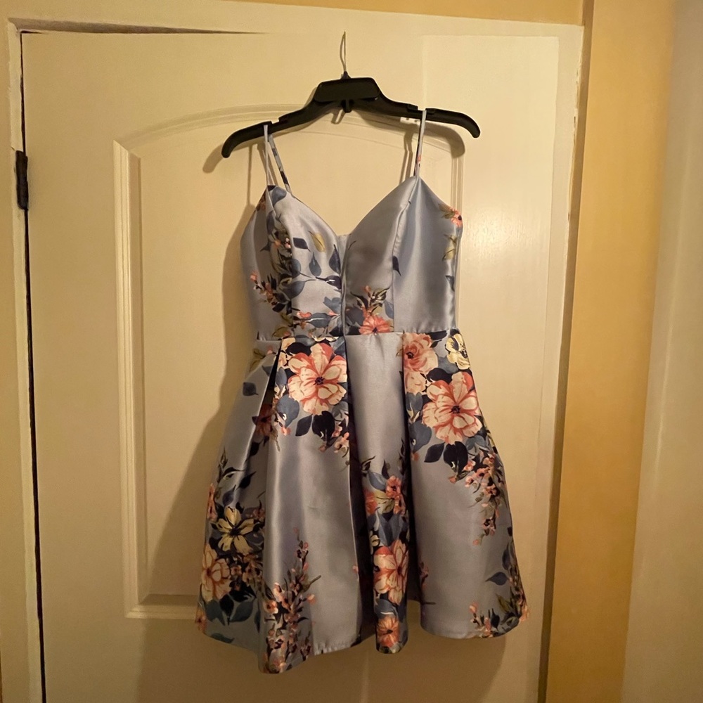 Blue Floral Dress